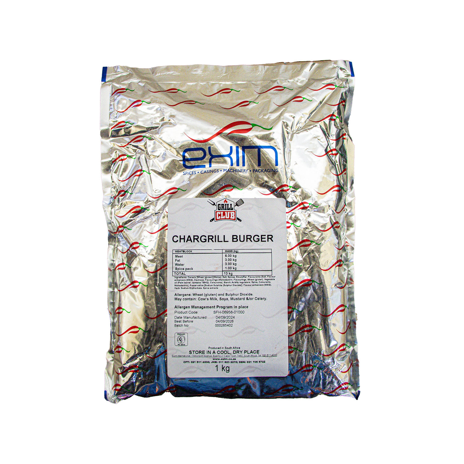 Burger Exim Chargrill Spice