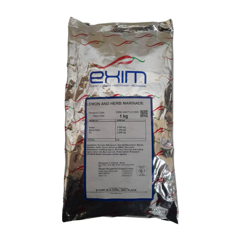 Dry Mix Lemon & Herb Marinade