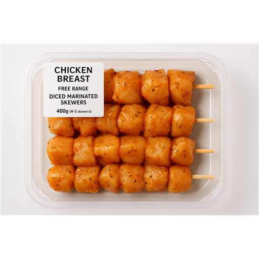 Marinated BBQ Chicken Chunks 400g